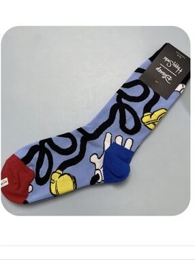 Disney Light Blue Happy Socks Crew Socks
